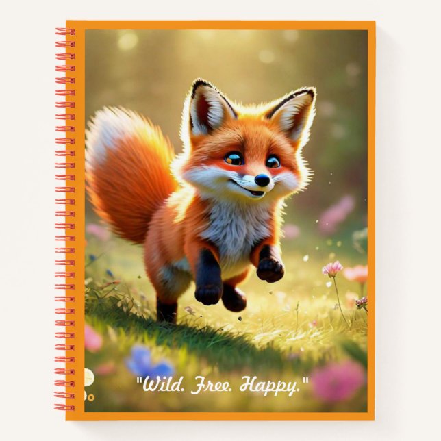 "Baby Fox Discoveries" Notebook (Front)