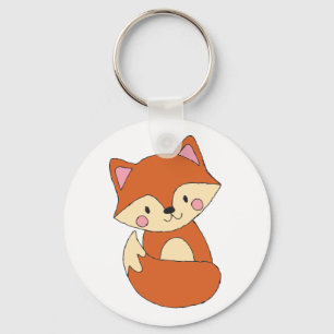 Baby Fox Drawing Cute Fox Art Baby Fox Design Key Ring