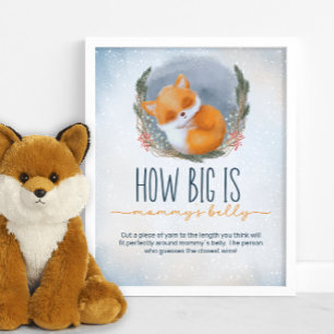 Baby Fox Winter how big is mummy's belly game Poster