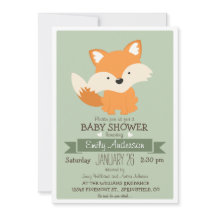 Baby Fox, Woodland Baby Shower or Sprinkle