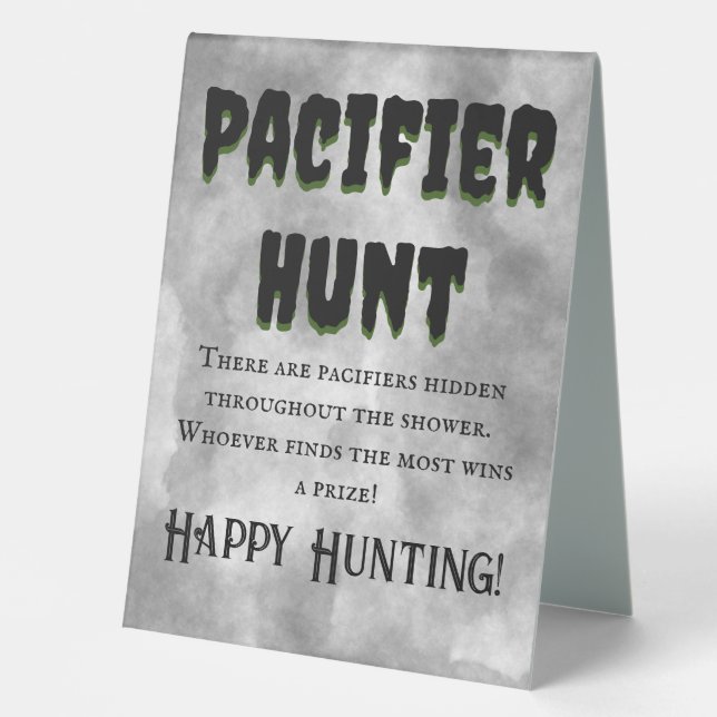 Baby Frankenstein Pacifier Hunt Game (Front)