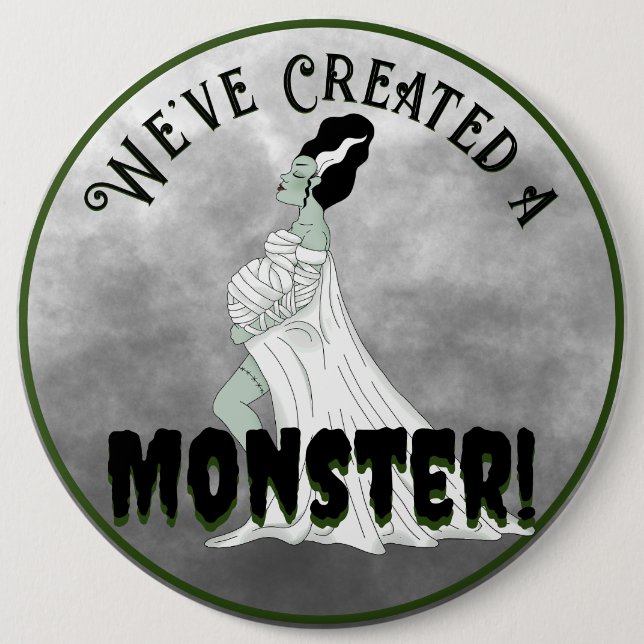 Baby Frankenstein Shower 6 Cm Round Badge (Front)