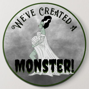Baby Frankenstein Shower 6 Cm Round Badge