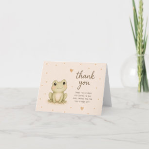 Baby Frog Baby Shower Thank You Card