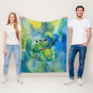 Baby Frog Fleece Blanket