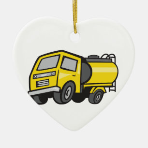 Baby Fuel Tanker Cartoon Ceramic Tree Decoration