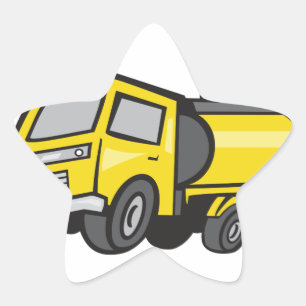 Baby Fuel Tanker Cartoon Star Sticker