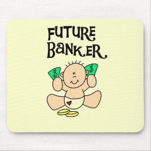 Baby Future Banker T-shirts and Gifts Mouse Mat
