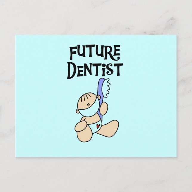 Baby Future Dentist T-shirts and Gifts Postcard (Front)