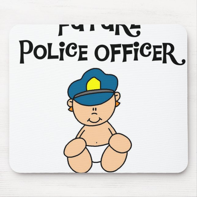 Baby Future Police Officer Mouse Mat (Front)