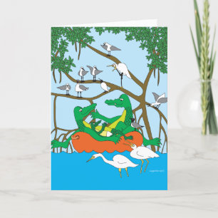 Baby Gator Congratulations Card