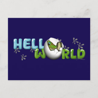 Baby Gecko in Egg Postcard