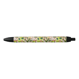 Baby Geckos Cute Cartoon Characters Black Ink Pen