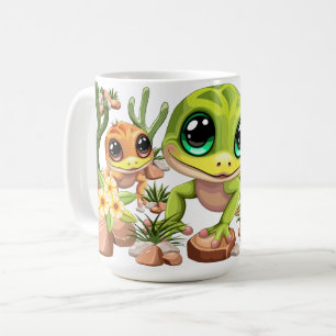 Baby Geckos Cute Cartoon Characters Coffee Mug