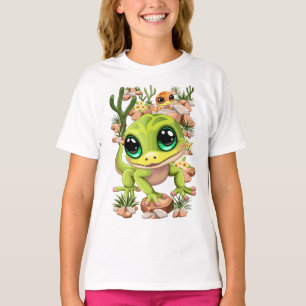 Baby Geckos Cute Cartoon Characters T-Shirt