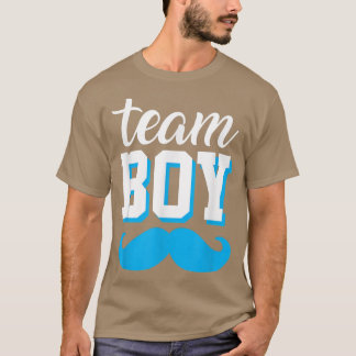 Baby Gender Reveal Announcement Party Team Boy Men T-Shirt