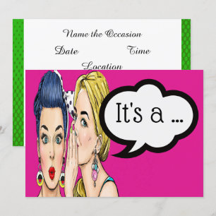 Baby Gender Reveal Invitation