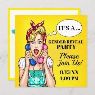 Baby Gender Reveal Invitation