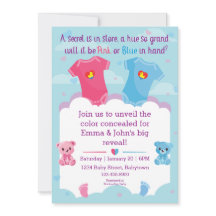 Baby Gender Reveal Invitation
