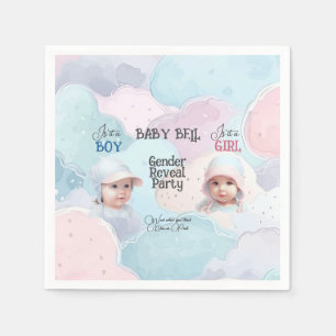 Baby Gender Reveal Invitation Napkin