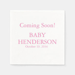 Baby Gender Reveal Paper Party Napkins