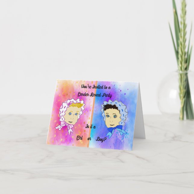 Baby Gender Reveal Party Invitation (Front)