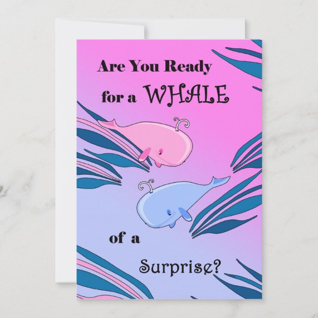 Baby Gender Reveal Party Invitation (Front)