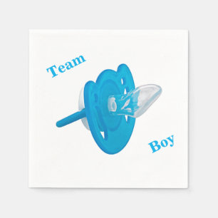Baby Gender Reveal Party - Team Boy Napkin