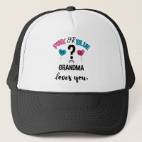 Baby Gender Reveal Pink Or Blue Grandma Loves You