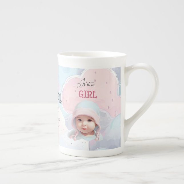 Baby Gender Reveal Speciality  Bone China Mug (Right)
