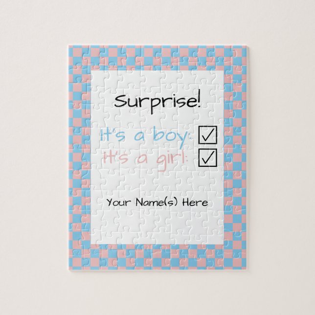 Baby Gender Surprise Jigsaw Puzzle (Vertical)