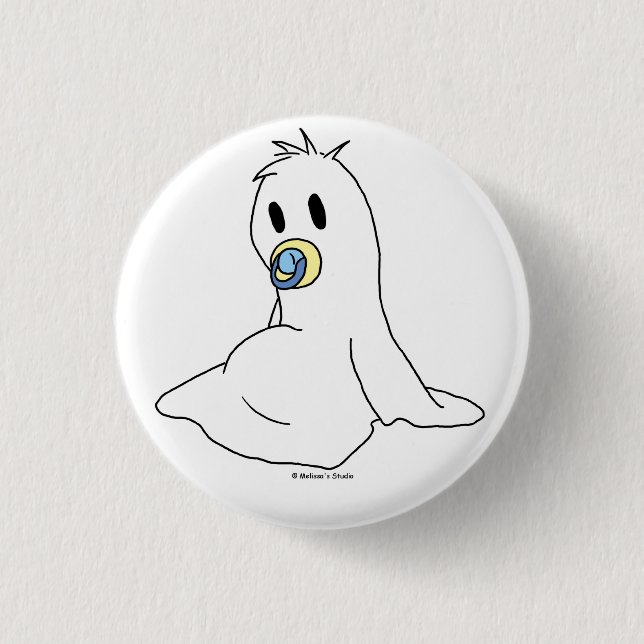 Baby Ghost 3 Cm Round Badge (Front)