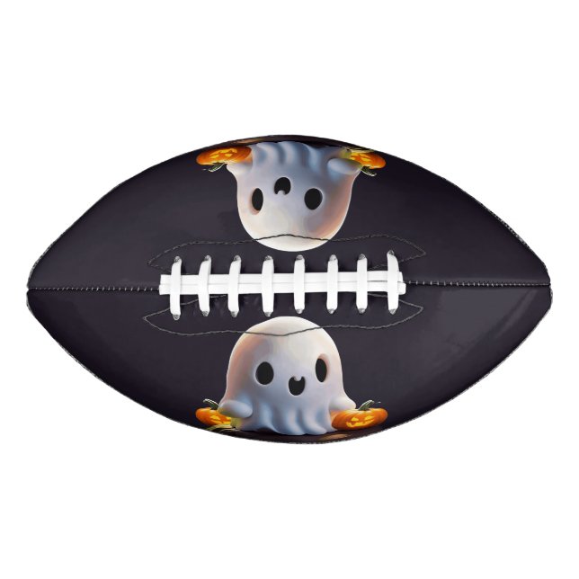 Baby Ghost Creepy Cute Halloween Character American Football (Front)
