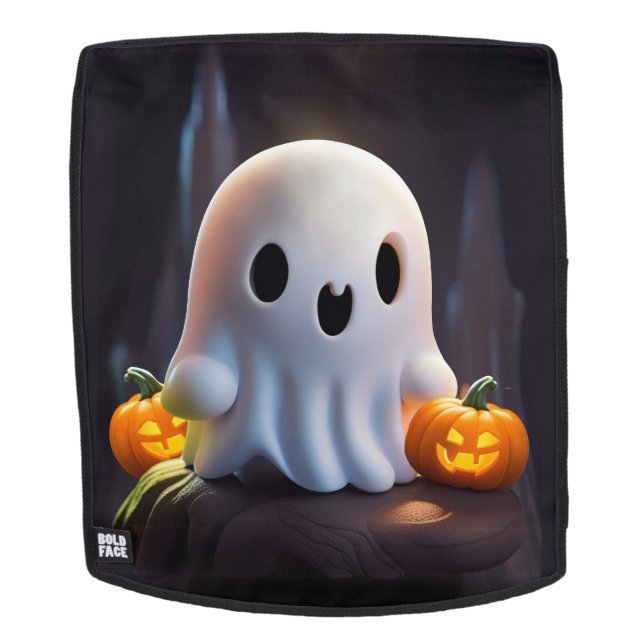 Baby Ghost Creepy Cute Halloween Character Backpack (Removable Face)