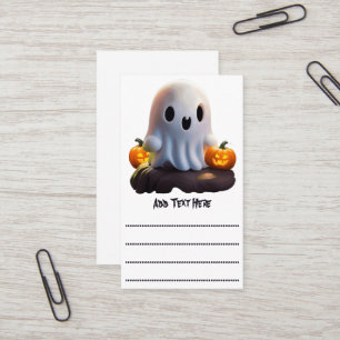 Baby Ghost Creepy Cute Halloween Character Business Card