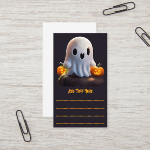 Baby Ghost Creepy Cute Halloween Character Business Card