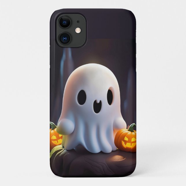 Baby Ghost Creepy Cute Halloween Character Case-Mate iPhone Case (Back)