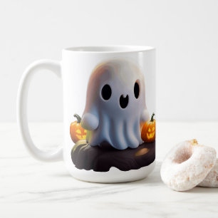 Baby Ghost Creepy Cute Halloween Character Coffee Mug