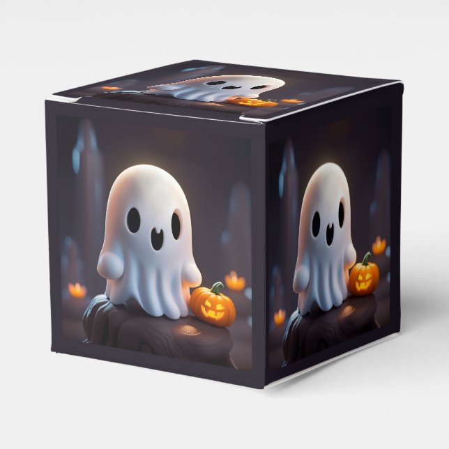 Baby Ghost Creepy Cute Halloween Character Favour Box (Front Side)