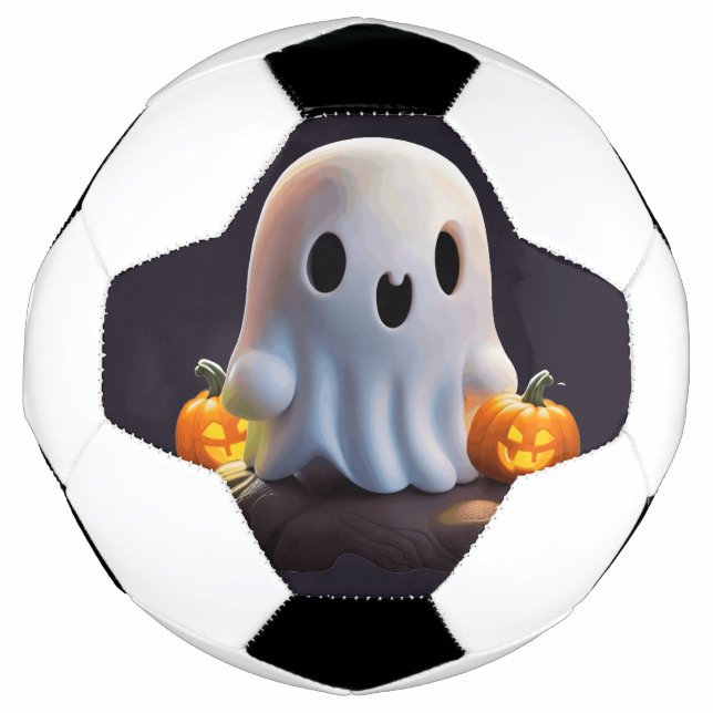 Baby Ghost Creepy Cute Halloween Character Football (Front)