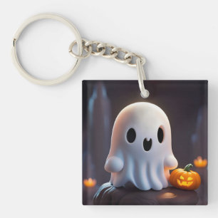 Baby Ghost Creepy Cute Halloween Character Key Ring