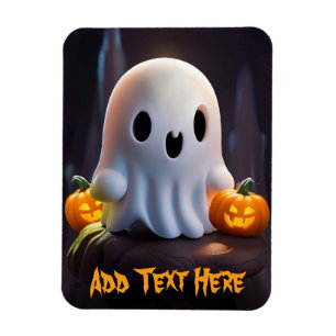 Baby Ghost Creepy Cute Halloween Character Magnet