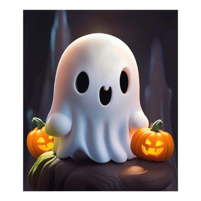 Baby Ghost Creepy Cute Halloween Character Photo Print (Front)