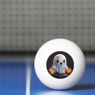 Baby Ghost Creepy Cute Halloween Character Ping Pong Ball