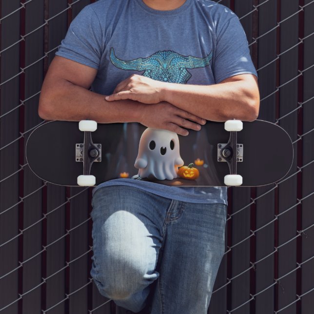 Baby Ghost Creepy Cute Halloween Character Skateboard (Outdoor 3)