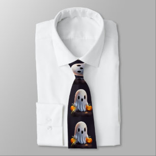 Baby Ghost Creepy Cute Halloween Character Tie