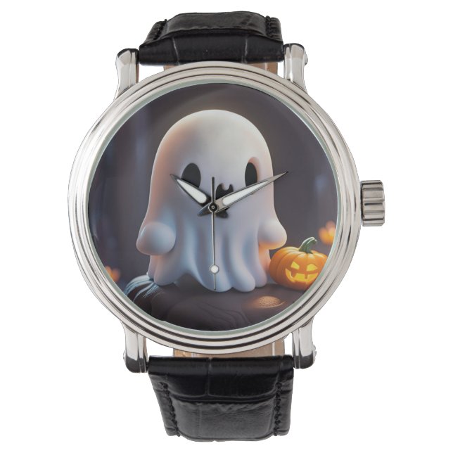 Baby Ghost Creepy Cute Halloween Character Watch (Front)