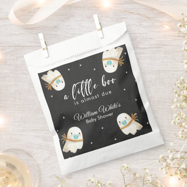 Baby Ghost Halloween Fall Baby Shower  Favour Bags (Clipped)