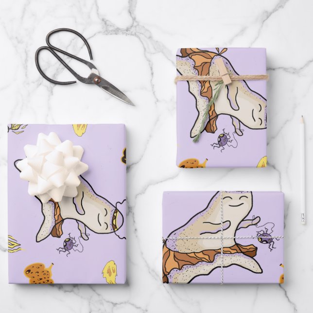 Baby  ghost  wrapping paper sheet (Front)