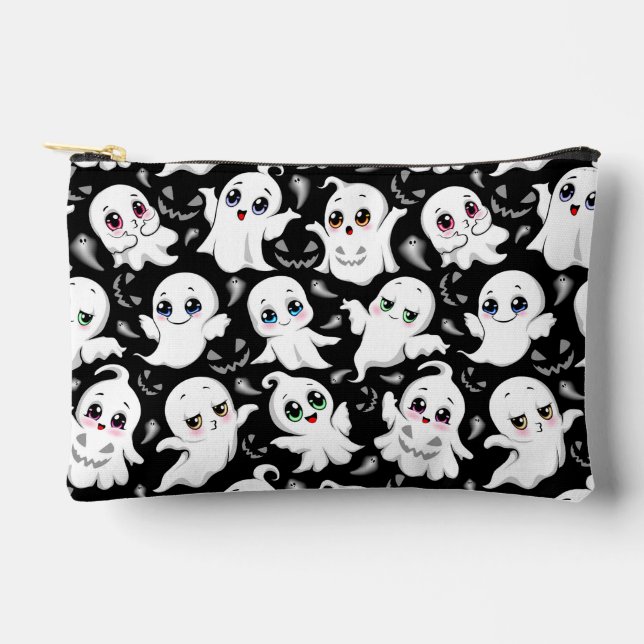 Baby Ghosts Spooky Cute Halloween Mood Accessory Pouch (Front)